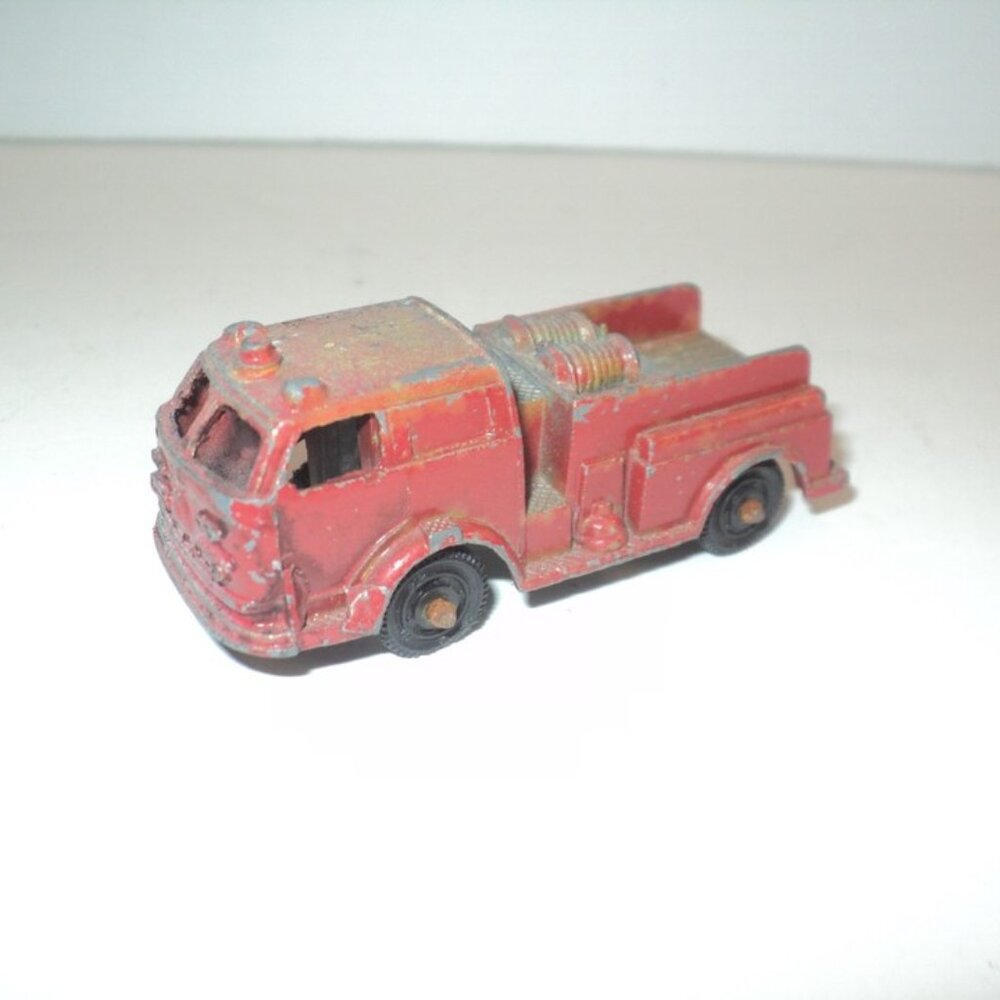 Tootsie Toy Chicago Pumper Fire Truck Red Vintage 1950's Diecast 2 1/4" 1:64